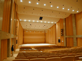 View from the audience area