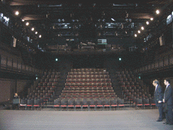 Inside of the theater