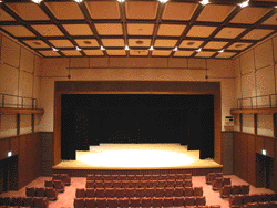 Stage side view of the hall