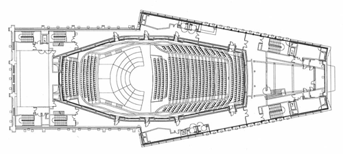 Fig-1 マリインスキー・コンサートホールの平面図