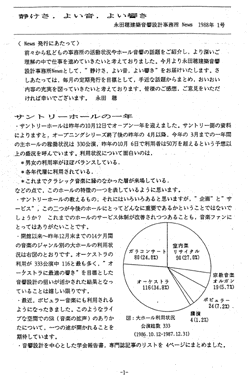 永田音響設計NEWS第1号