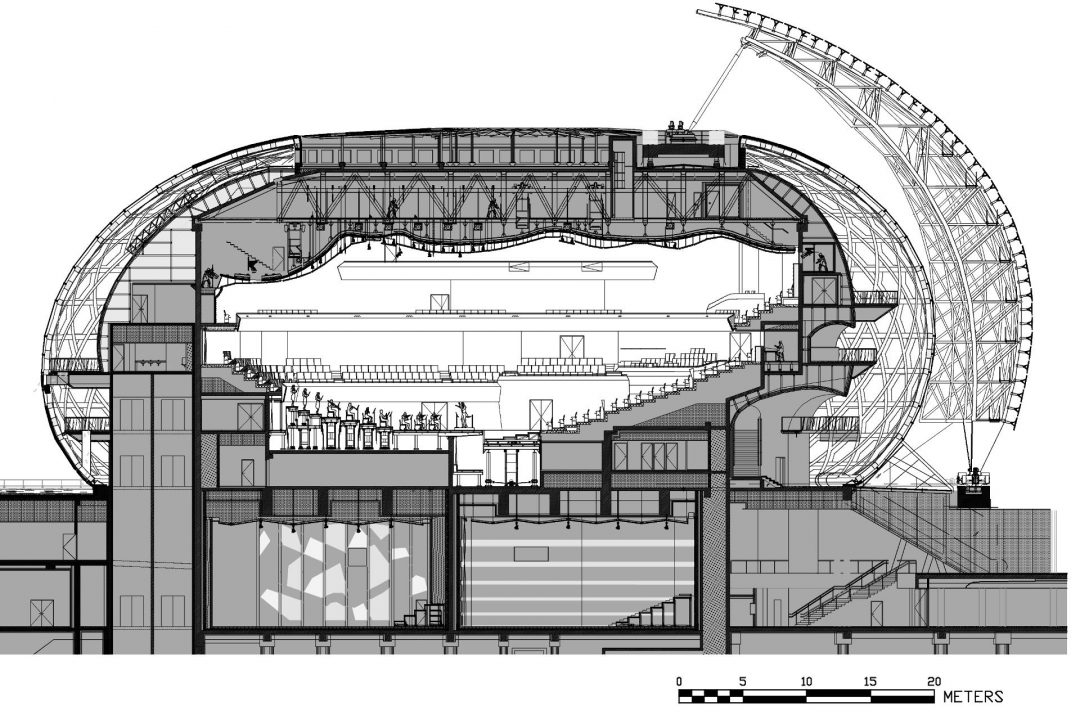 Auditorium 平断面図