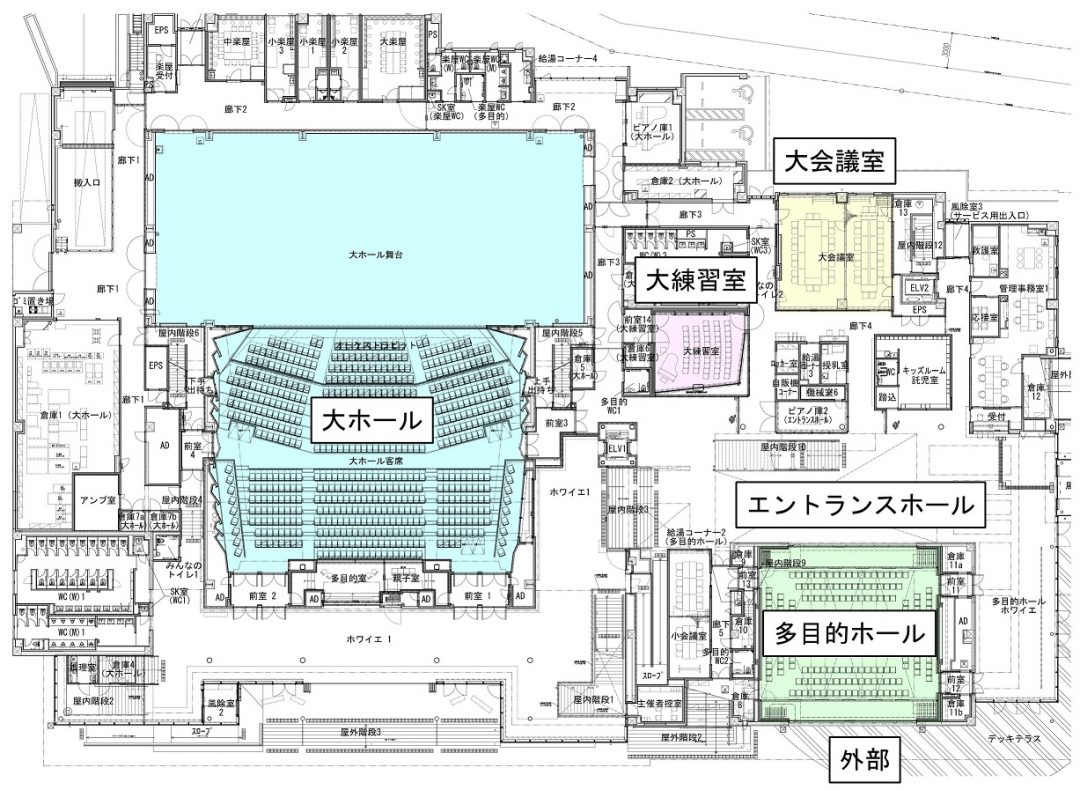 施設1階平面