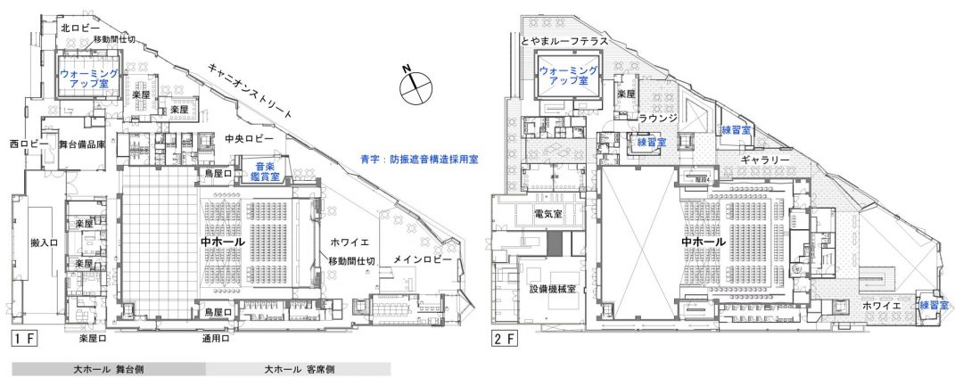 施設全体の平面図